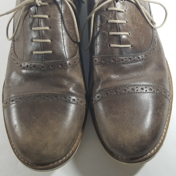 Crevo size 12 men's shoes brown heathcliff wingtip leather - Picture 5 of 8